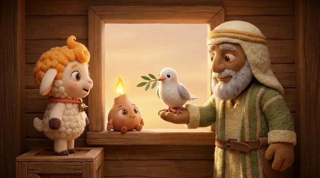 The dove comes back with an olive leaf