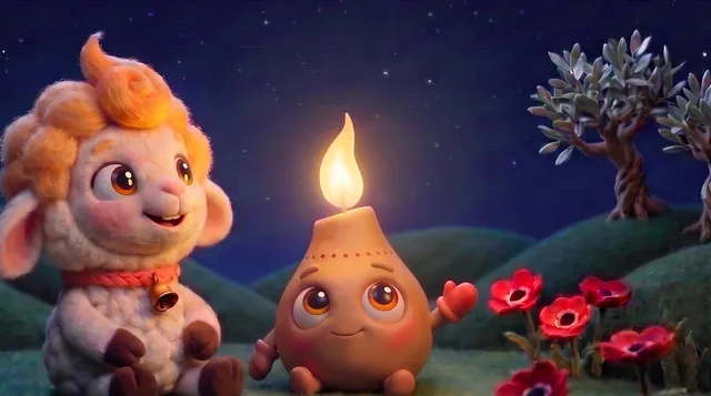 Mimi and Lumi under the night stars